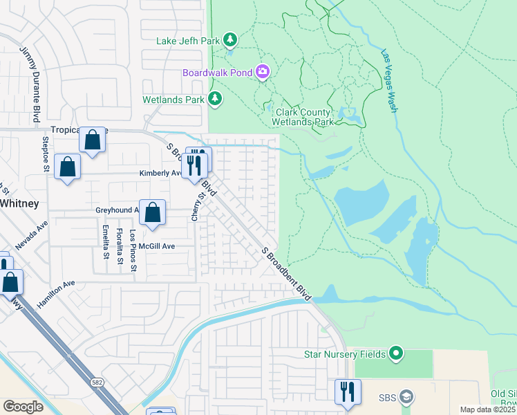map of restaurants, bars, coffee shops, grocery stores, and more near 5111 Mascaro Drive in Las Vegas