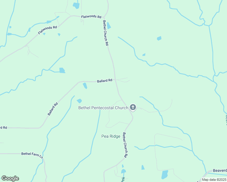 map of restaurants, bars, coffee shops, grocery stores, and more near 3513 Bethel Church Road in Camden
