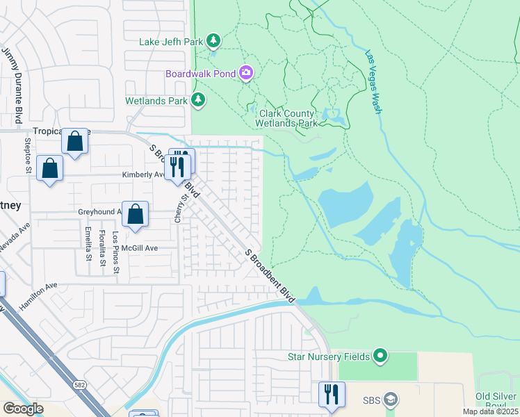 map of restaurants, bars, coffee shops, grocery stores, and more near 5110 Mascaro Drive in Las Vegas