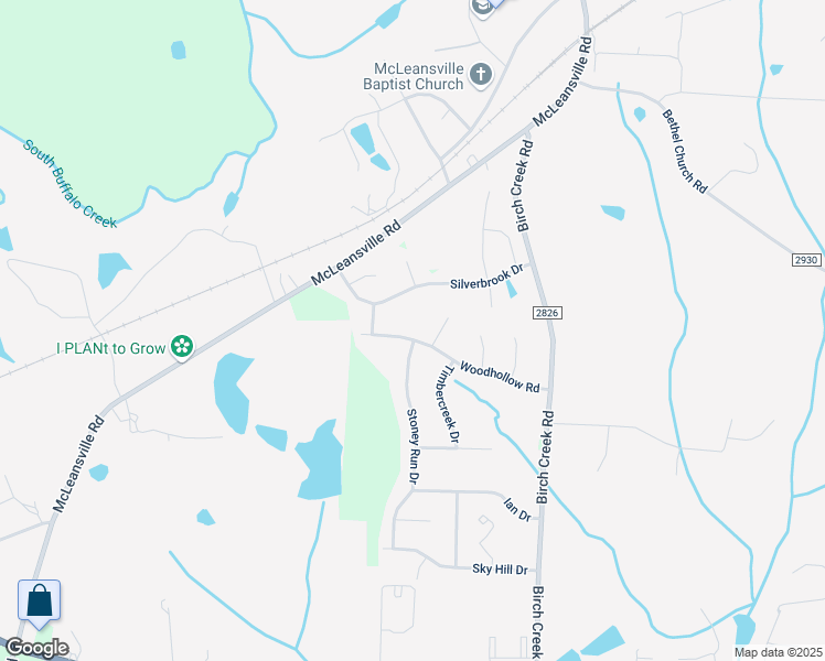 map of restaurants, bars, coffee shops, grocery stores, and more near 5209 Woodhollow Road in McLeansville