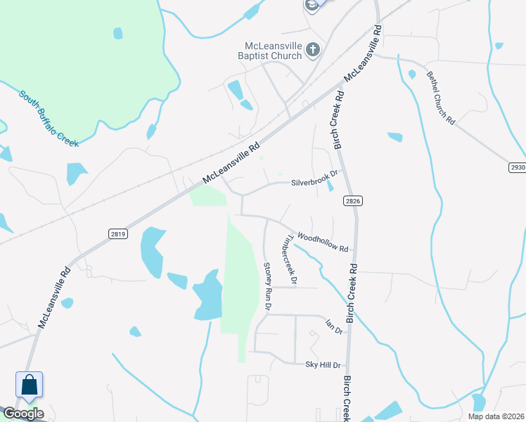 map of restaurants, bars, coffee shops, grocery stores, and more near 5210 Woodhollow Road in McLeansville