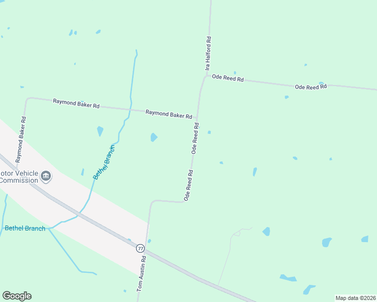 map of restaurants, bars, coffee shops, grocery stores, and more near 67 Ode Reed Road in Dyer