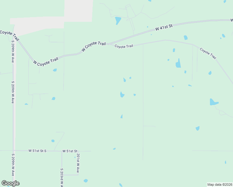 map of restaurants, bars, coffee shops, grocery stores, and more near 4628 South 193rd West Avenue in Sand Springs