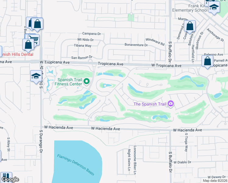 map of restaurants, bars, coffee shops, grocery stores, and more near 8199 Pinnacle Peak Avenue in Las Vegas