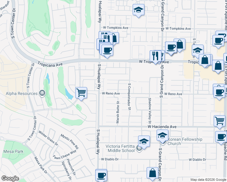 map of restaurants, bars, coffee shops, grocery stores, and more near 10070 Heron Island Avenue in Las Vegas
