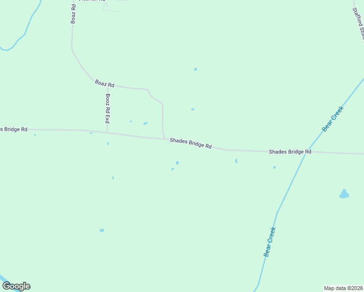 map of restaurants, bars, coffee shops, grocery stores, and more near 4030 Shades Bridge Road in Greenfield