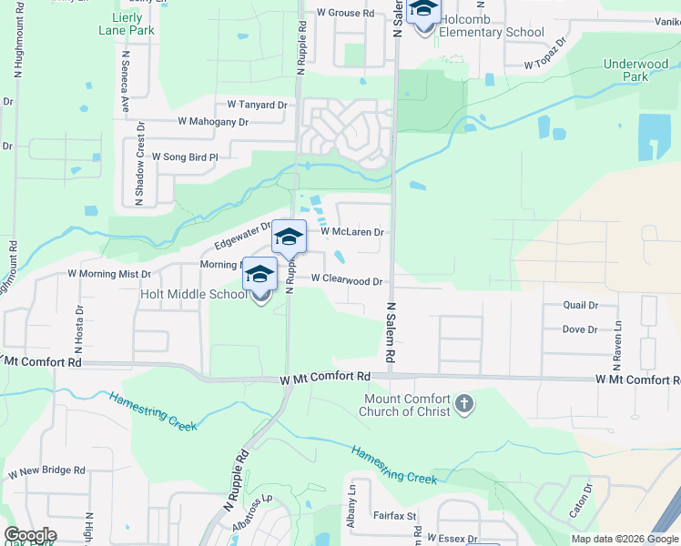 map of restaurants, bars, coffee shops, grocery stores, and more near 2470 North Southwick Drive in Fayetteville
