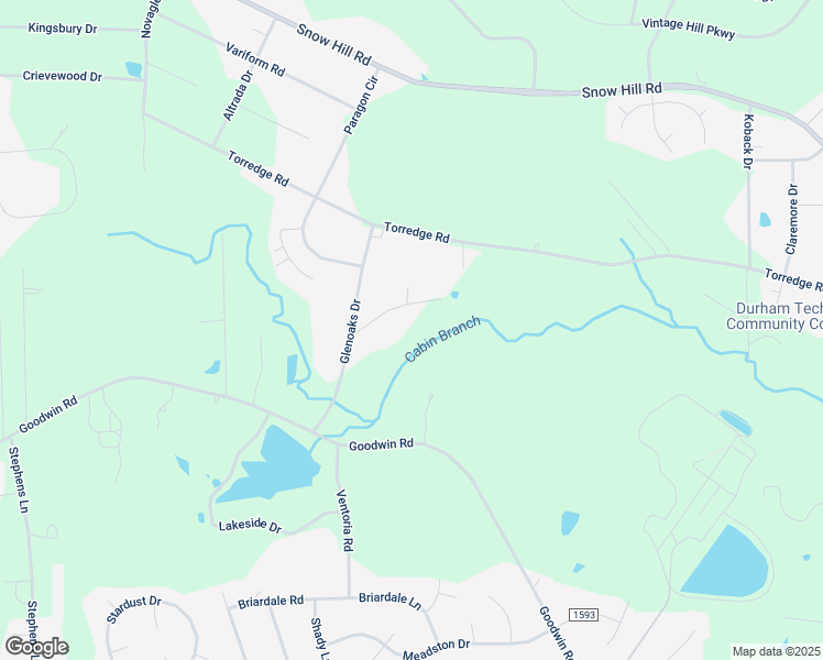 map of restaurants, bars, coffee shops, grocery stores, and more near 1200 Cabin Creek Road in Durham