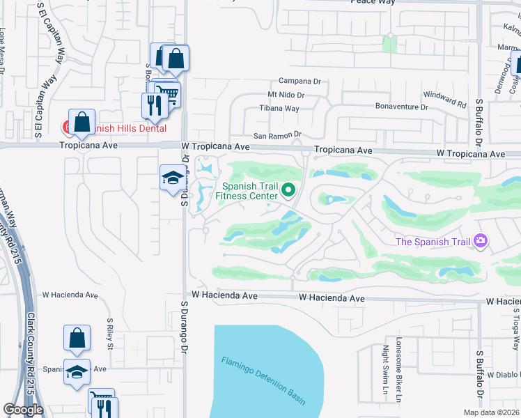 map of restaurants, bars, coffee shops, grocery stores, and more near 8370 Plum Creek Court in Las Vegas