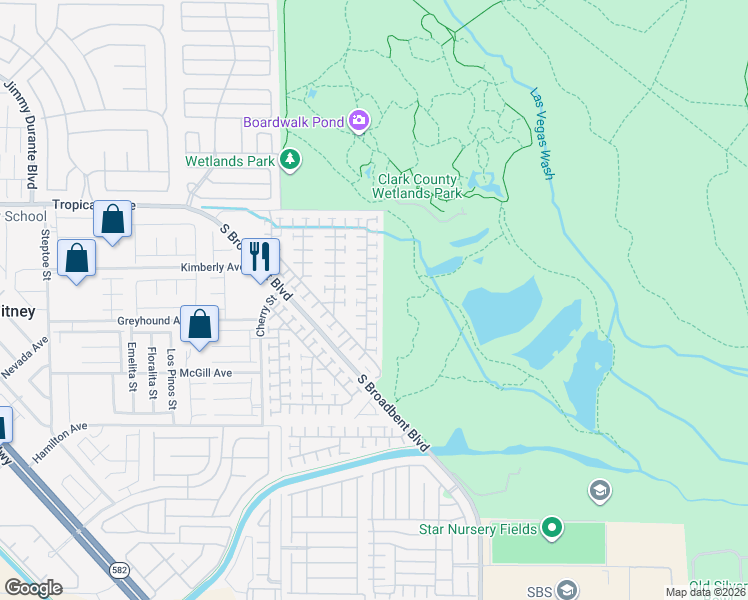 map of restaurants, bars, coffee shops, grocery stores, and more near 5048 Mascaro Drive in Las Vegas