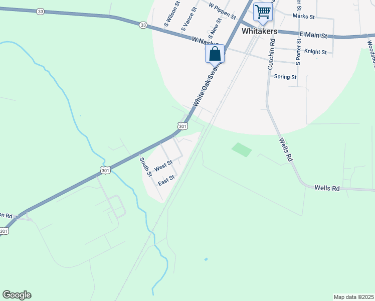 map of restaurants, bars, coffee shops, grocery stores, and more near 12590 North Street in Whitakers