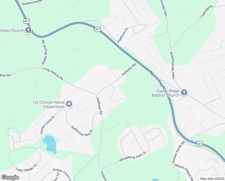 map of restaurants, bars, coffee shops, grocery stores, and more near 2905 Zachary Pointe Lane in Knoxville