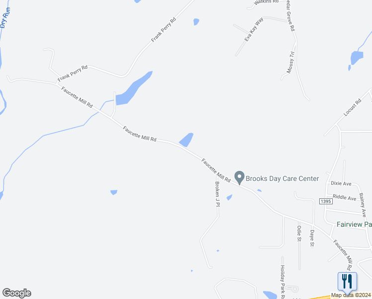 map of restaurants, bars, coffee shops, grocery stores, and more near 1300 Faucette Mill Road in Hillsborough