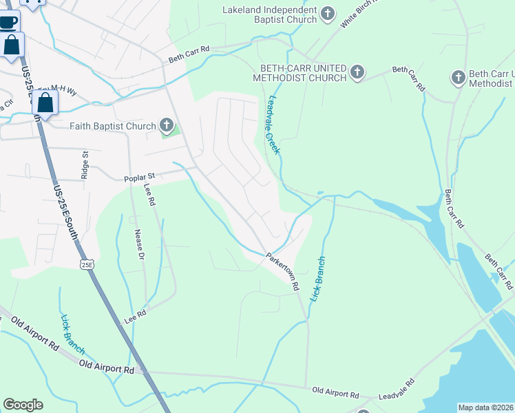 map of restaurants, bars, coffee shops, grocery stores, and more near 1150 Rosella Drive in White Pine