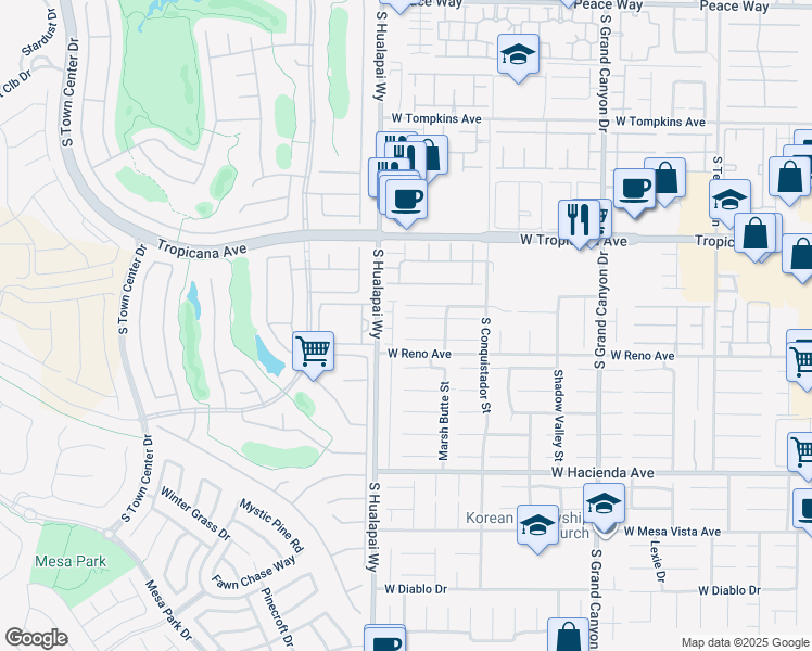map of restaurants, bars, coffee shops, grocery stores, and more near 10139 Basalt Hollow Avenue in Las Vegas