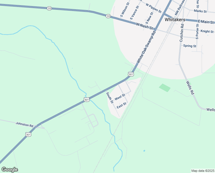 map of restaurants, bars, coffee shops, grocery stores, and more near 10046 U.S. 301 in Whitakers