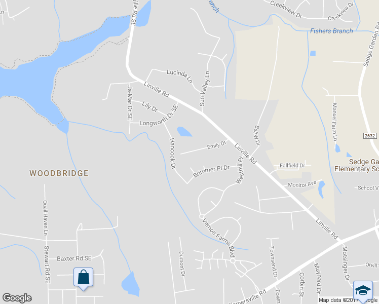 map of restaurants, bars, coffee shops, grocery stores, and more near 4567 Emily Drive in Kernersville