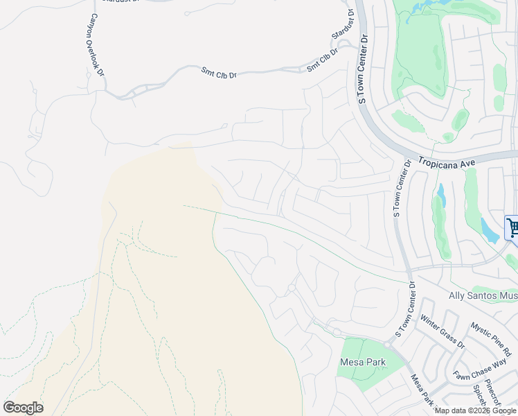map of restaurants, bars, coffee shops, grocery stores, and more near South Town Center Drive in Las Vegas