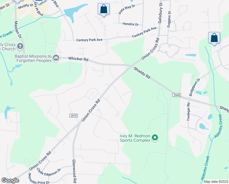 map of restaurants, bars, coffee shops, grocery stores, and more near 1112 Constantine Court in Kernersville