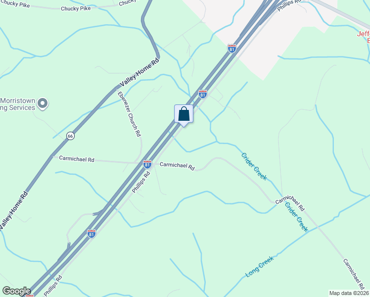 map of restaurants, bars, coffee shops, grocery stores, and more near 2154 Carmichael Road in Talbott