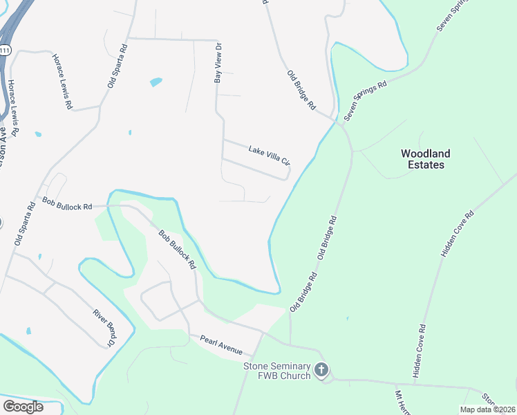 map of restaurants, bars, coffee shops, grocery stores, and more near 1509 East Riverside Drive in Cookeville