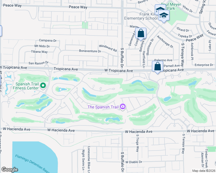 map of restaurants, bars, coffee shops, grocery stores, and more near 7844 Harbour Towne Avenue in Las Vegas