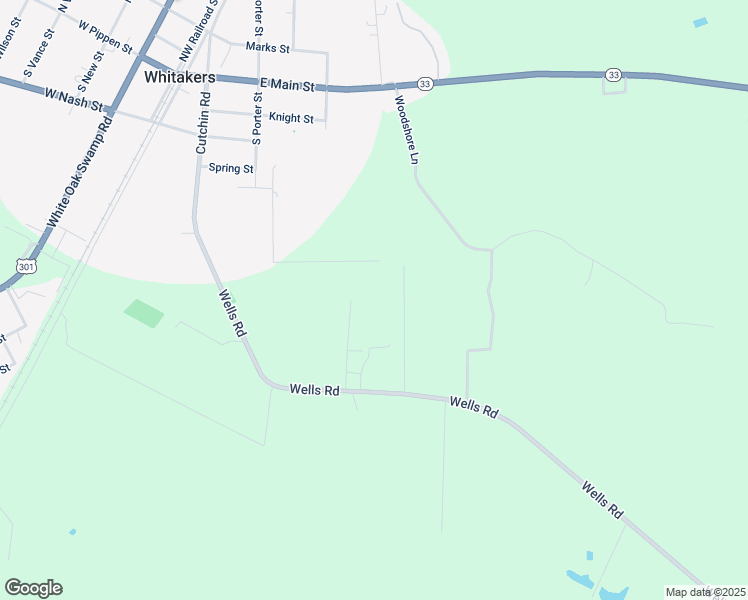 map of restaurants, bars, coffee shops, grocery stores, and more near 3828 Wells Rd in Whitakers