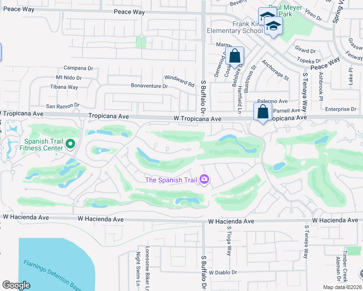 map of restaurants, bars, coffee shops, grocery stores, and more near 7844 Harbour Towne Avenue in Las Vegas