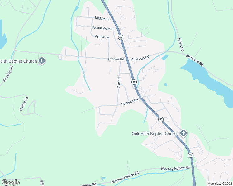 map of restaurants, bars, coffee shops, grocery stores, and more near 1057 Crest Drive in Jefferson City