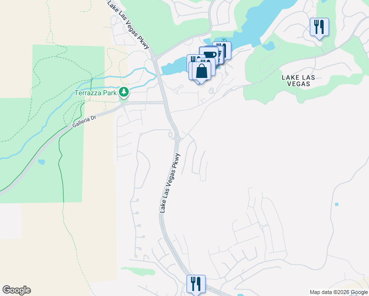 map of restaurants, bars, coffee shops, grocery stores, and more near 9 Porto Malaga Street in Henderson