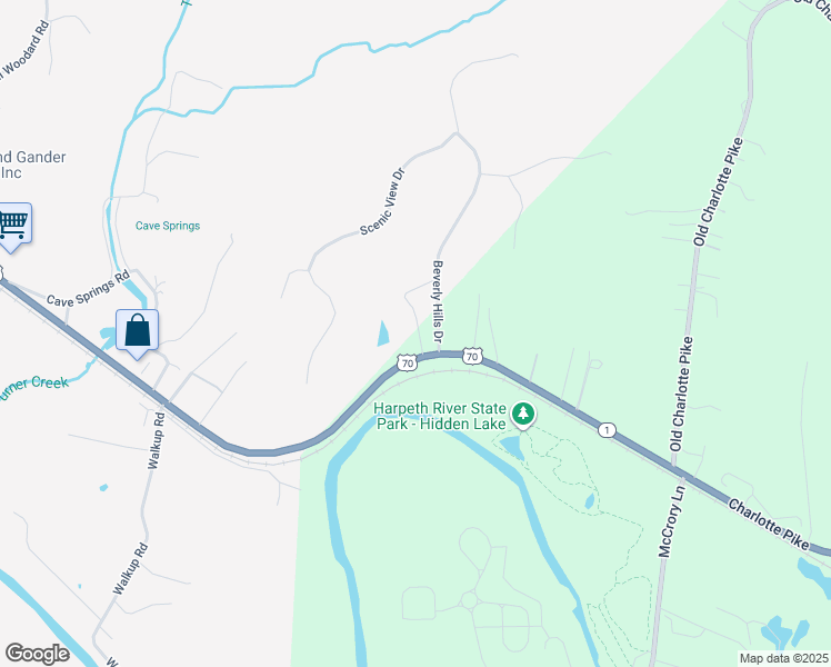 map of restaurants, bars, coffee shops, grocery stores, and more near 9022 U.S. 70 in Nashville