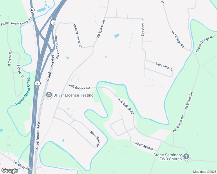 map of restaurants, bars, coffee shops, grocery stores, and more near 1264 Bob Bullock Road in Cookeville