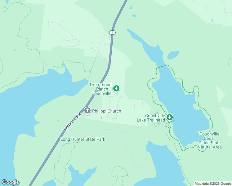 map of restaurants, bars, coffee shops, grocery stores, and more near 3530 Couchville Pike in Nashville