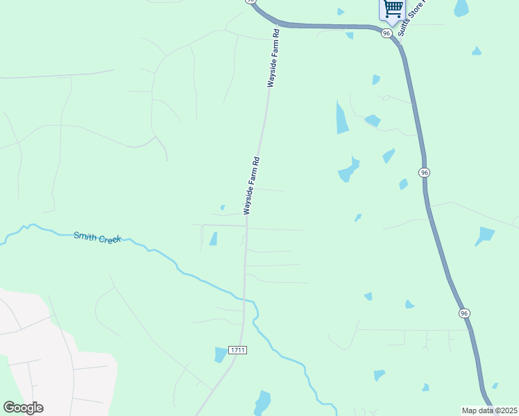 map of restaurants, bars, coffee shops, grocery stores, and more near 1604 Wayside Farm Road in Franklinton