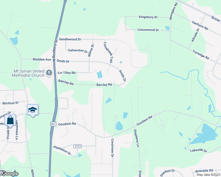 map of restaurants, bars, coffee shops, grocery stores, and more near 236 Barclay Road in Durham
