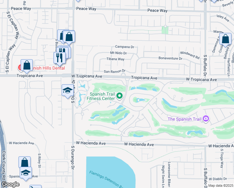 map of restaurants, bars, coffee shops, grocery stores, and more near 8340 Carmel Ridge Court in Las Vegas