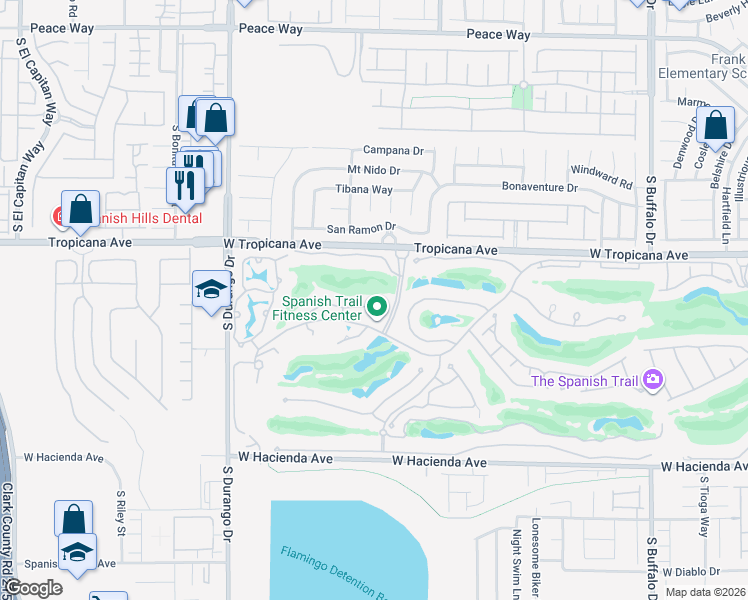 map of restaurants, bars, coffee shops, grocery stores, and more near 8330 Carmel Ridge Court in Las Vegas