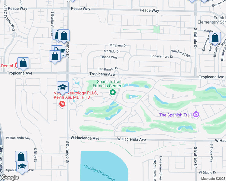 map of restaurants, bars, coffee shops, grocery stores, and more near 8320 Carmel Ridge Court in Las Vegas