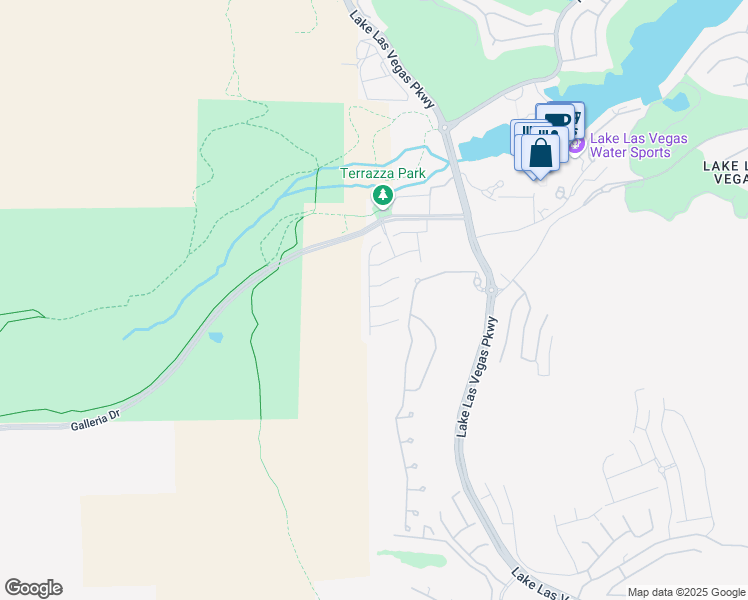 map of restaurants, bars, coffee shops, grocery stores, and more near 44 Verde Rosa Drive in Henderson