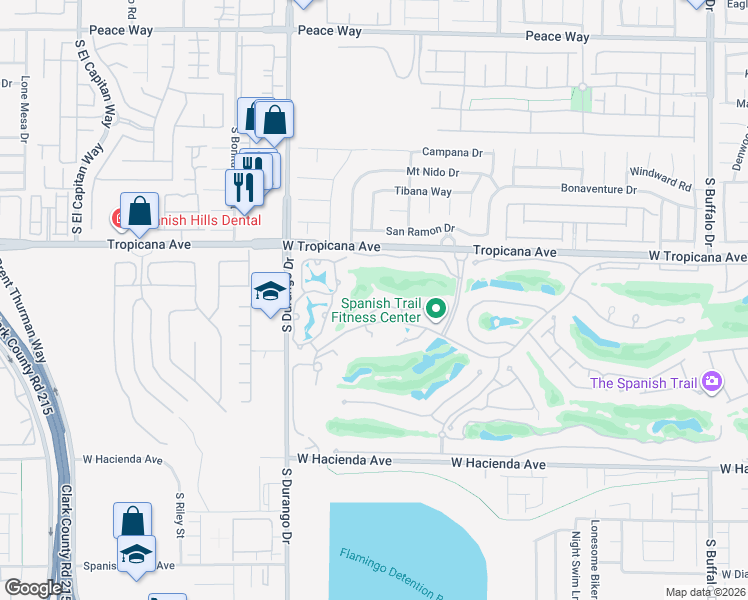 map of restaurants, bars, coffee shops, grocery stores, and more near 8431 Carmel Ridge Court in Las Vegas