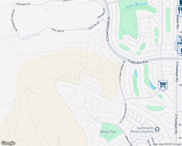 map of restaurants, bars, coffee shops, grocery stores, and more near 10904 Vista Altura Avenue in Las Vegas