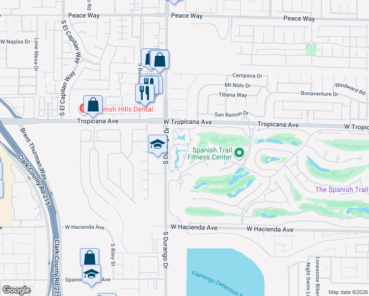 map of restaurants, bars, coffee shops, grocery stores, and more near 4944 Crooked Stick Way in Las Vegas