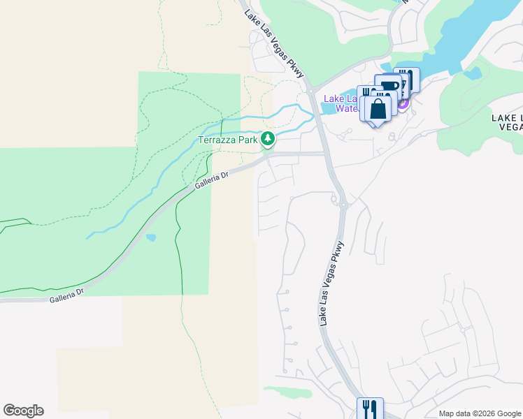 map of restaurants, bars, coffee shops, grocery stores, and more near 48 Verde Rosa Drive in Henderson