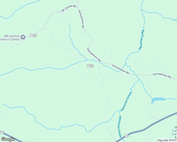 map of restaurants, bars, coffee shops, grocery stores, and more near 370 Moravian Kilby Road in Moravian Falls