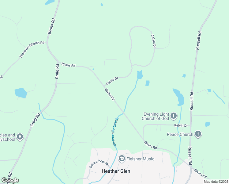 map of restaurants, bars, coffee shops, grocery stores, and more near 2916 Bivins Road in Durham