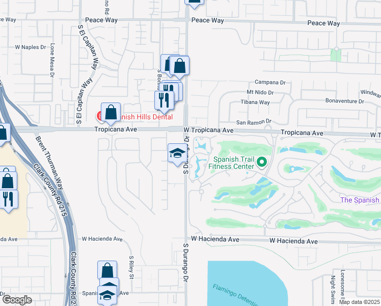 map of restaurants, bars, coffee shops, grocery stores, and more near 4969 Jeremy Drive in Las Vegas