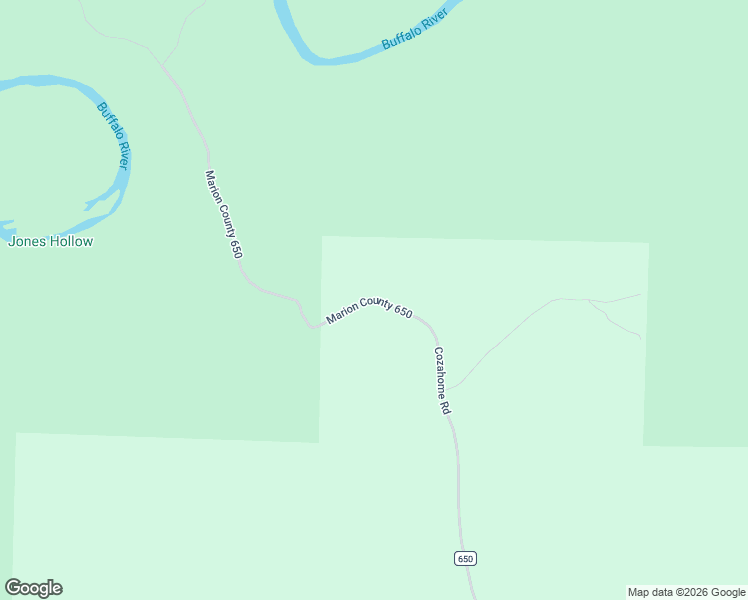 map of restaurants, bars, coffee shops, grocery stores, and more near County Road 650 in Flippin