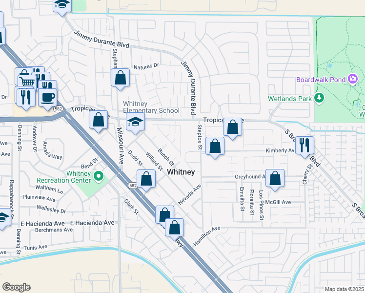 map of restaurants, bars, coffee shops, grocery stores, and more near 4980 Sedimentary Street in Las Vegas