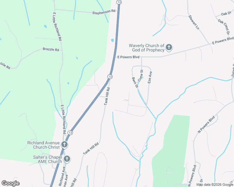 map of restaurants, bars, coffee shops, grocery stores, and more near 207 Tank Hill Road in Waverly