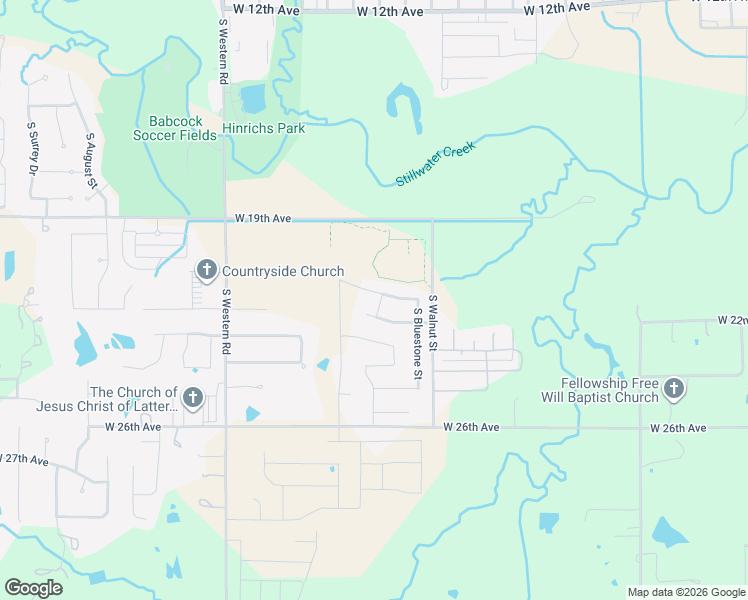 map of restaurants, bars, coffee shops, grocery stores, and more near 1620 West 21st Avenue in Stillwater